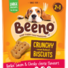 Beeno - Large Breed Traditional Crunchy Biscuit Treats Bacon & Cheese 800g