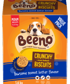 Beeno Medium Dog Biscuits Peanut Butter Flavour 1.6 KG