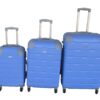 Begin Again 3-Piece Light Blue ABS Luggage Set