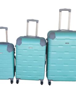 Begin Again ABS Hard Shell Spinner Wheels & Lock Luggage Set - 3-Piece - Green