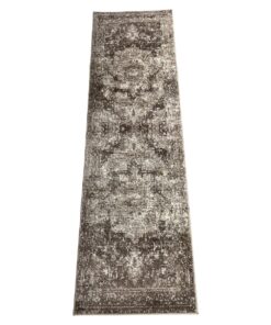 Beige / Brown Modern Passage Runner Rug - 300 x 80 cm