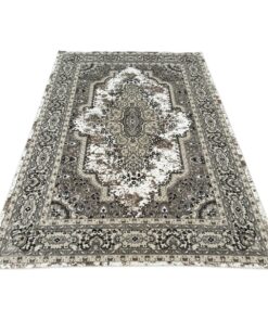 Beige Floral Rectangular Rug