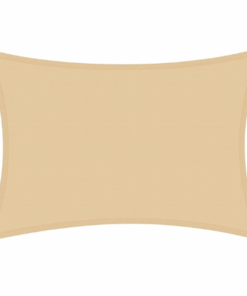 Beige Sun Shade Sail for Outdoor Garden 4m x 4m