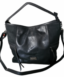 Bella Large Capacity Trendy Handbag with Sling - Black