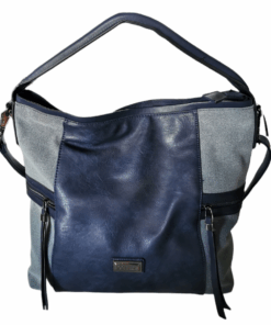 Bella Large Capacity Trendy Handbag with Sling - Blue