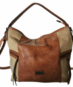 Bella Large Capacity Trendy Handbag with Sling - Brown