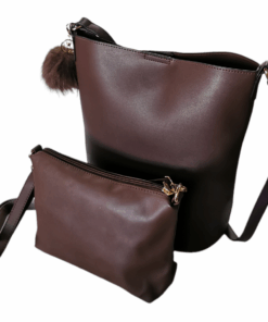 Bella Premium 2 Pieces Handbag Set - Brown