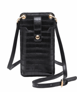 Bellade Crocodile Pattern Multi-Pocket Cellphone Pouch Crossbody Sling Bag