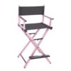 Bellade Professional Aluminium Frame Fold-able Makeup Director Chair - Pink