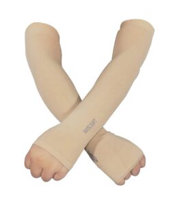 Best Lets Slim Outdoor Unisex Arm Sleeves Sport Cooling UV Sun Protection - Brown