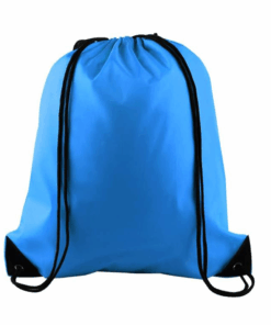 Bestby - Drawstring Backpack for Gym - Outdoor Activity -DIY Bag - 12 Pack - Sky Blue