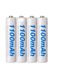 Beston pack of 4 1100mAh AAA Rechargeable NMiH Batteries