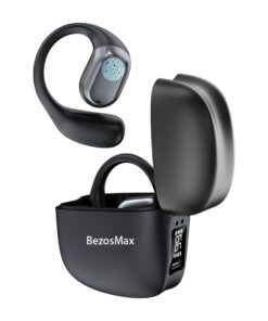 BezosMax Open Ear Headphones, Wireless EarBuds, Bluetooth, Lightweight,