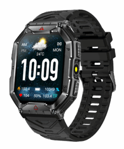 BezosMax Smart Watch Android/iPhone Fitness AI Sport Tracker - Black