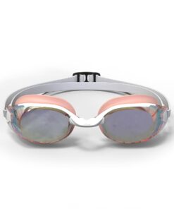 Bfit 500 Adult Swimming Goggles Smoked Lenses - Black / White - Pink, White