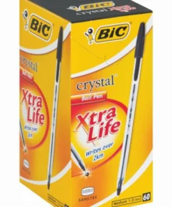 BIC Crystal Xtra Life Ballpoint Pens Black Box Of 60
