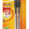 BIC Crystal Xtra Life Ballpoint Pens Black Pack Of 2