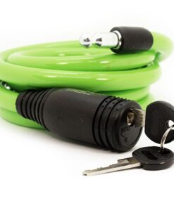 Bicycle Lock with Keys, 1.8m - Green
