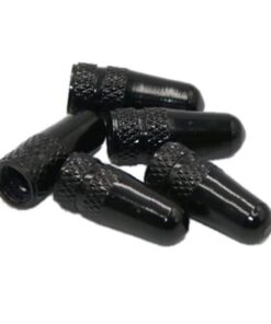 Bicycle Valve Caps 4 Pieces - Black