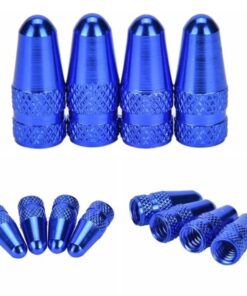 Bicycle Valve Caps 4pcs BLUE