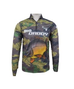 Big Daddy Camo Fishing Shirt - Green - 2XL