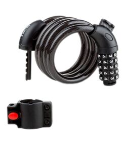 Bike Combination Cable Lock with Mounting Bracket