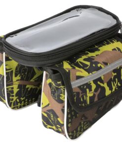 Bike Frame Bag Bike Large Capacity Waterproof Phone Storage Bag - Green