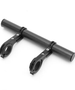 Bike Handlebar Extender Bicycle Extension for Speedometer Headlight - Black