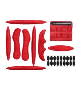 Bike Helmet Padding Kit Universal Bicycle Foam Pad Set Helmet Mats-Red