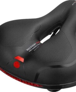 Bike Saddle Memory Foam Padded Oversized - Red