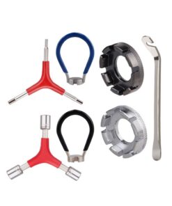 Bike Spoke Wrench Portable Bicycle Spoke Tool Kit Bike Rim Truing Tool