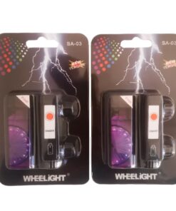 Bike Wheel LED Lights 2 Pack For Night Riding - Battery Operated & Included - Purple