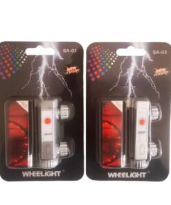 Bike Wheel LED Lights 2 Pack For Night Riding - Battery Operated & Included - Red