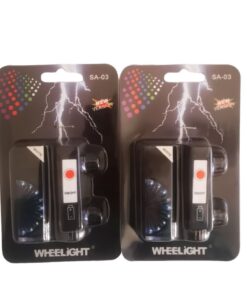 Bike Wheel LED Lights 2 Pack For Night Riding - Battery Operated & Included - White