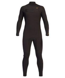 Billabong Mens 3/2mm Revolution Chest Zip Wetsuit - Black Clay - M