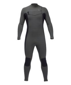 Billabong Men's 4/3mm Revolution Chest Zip Full Wetsuit - Grey - L