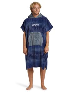 Billabong Mens Hooded Towel - Dusty Navy