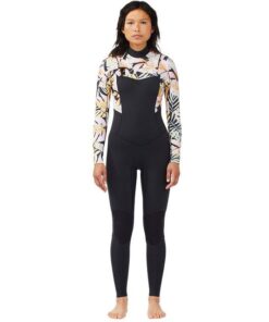 Billabong Womens 4/3mm Salty Dayz Fullsuit - Paradise Black - XS