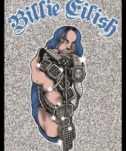 Billie Eilish - Bling Poster with Black Frame