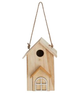 Birdhouse Feeder - Natural Plywood - Brown