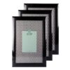 Black A3 Wooden Picture Frames for Photo & Certificate - 3 Pack - 29.7 x 42cm