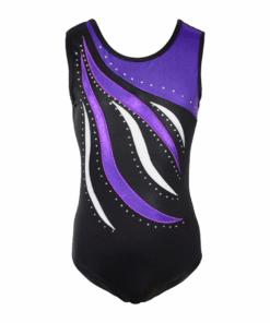 Black and Purple Leotard - 15-16 years