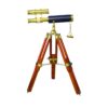 Black Antique Finish brass Telescope with Tripod Stand Collectible Marine