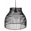 Black Bamboo Hanging Lamp -36x36x30cm