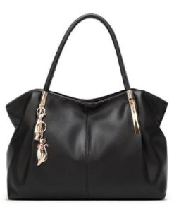 Black Colored Classic Ladies Handbag (0759)