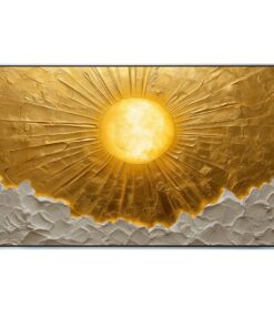 Black, Gold Cotton Canvas cm Home Decor Wall Art