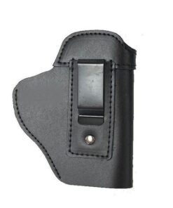 Black Left Hand Gun Holster Leather 13cm