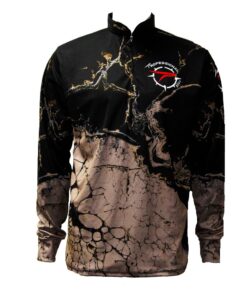 Black Marble Fishing Shirt - XL