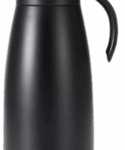 Black Stainless Steel 1,5 Litre Flask, for Hot water, Tea & Coffee