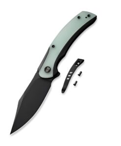Black Titanium Handle With Natural G10 Inlay Knife